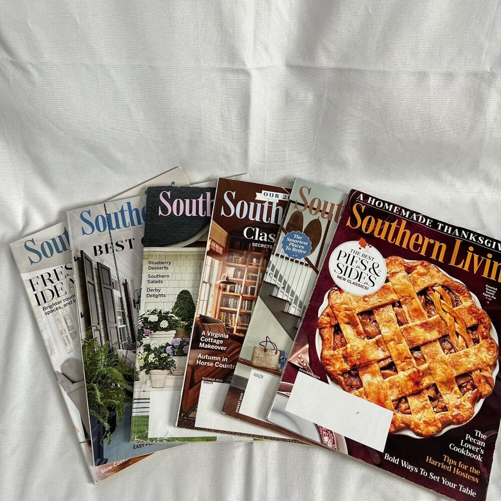 Southern Living Magazine Lot Of 6 Issues Nov. 2019 - June 2021 Home Decor & Life